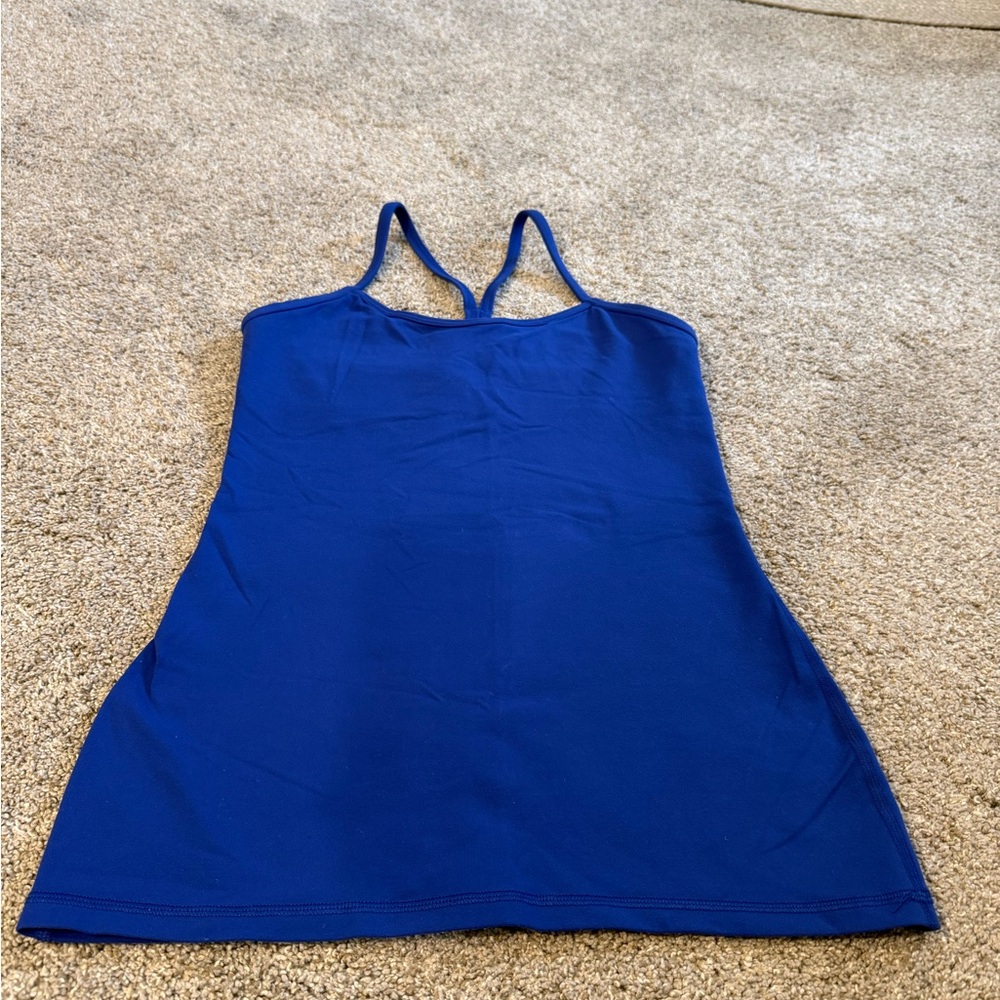 Lululemon Flow Y Blue Racerback Tank Top